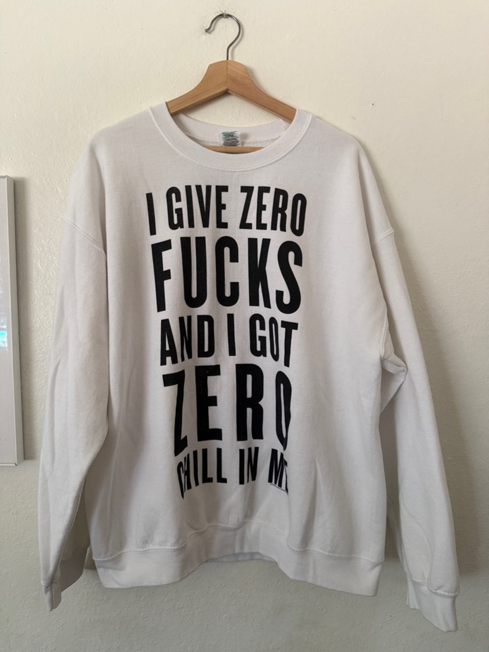 Ariana Grande Dangerous Woman Tour Crewneck Sweatshirt in White Black Sz XL